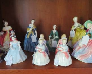 Lovely collection of Royal Doulton lady figurines.