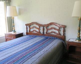 Drexel Heritage queen headboard and mattress.