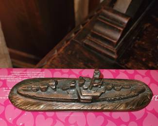 USS Texas Brass Paperweight