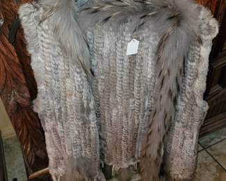 Rabbit and Raccoon Fur Vest