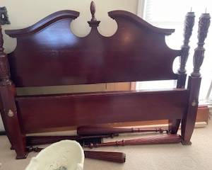 queen bed frame- dresser and night stands available