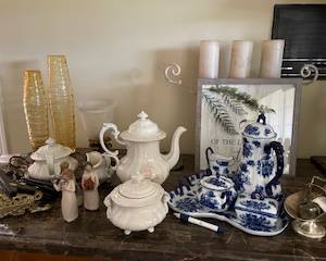 miscellaneous, tea sets, vases