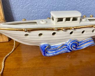 Vintage Ceramic Ship