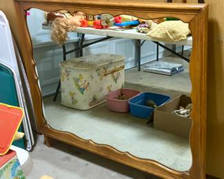 Vintage Scalloped Mirror