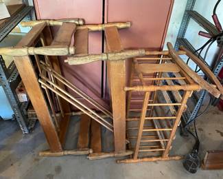 Antique doll baby beds.