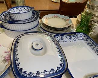 Fleur-de-Lis Casserole Dishes.