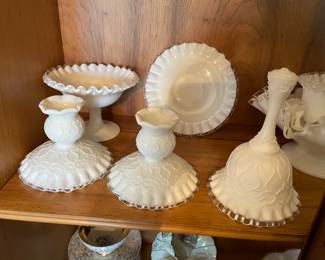 Fenton Spanish Lace Silver Crest
