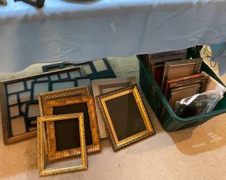 Lots of picture frames throughout the house. Antique, vintage and newer frames.