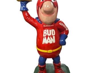 Lot 4 HUGE Bud Man Superhero Advertising Display