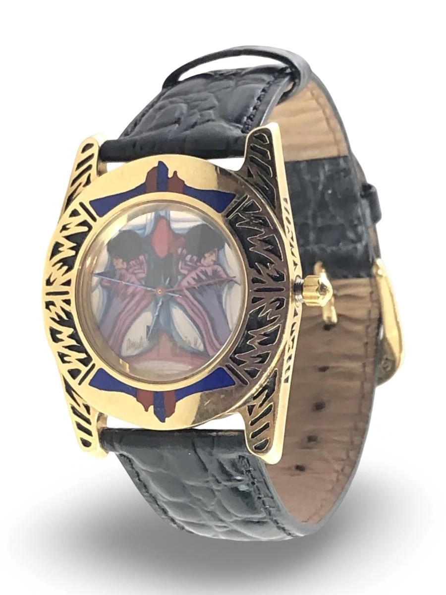 RARE! Amado Peña 18K Surrisi Alligator Grain Watch