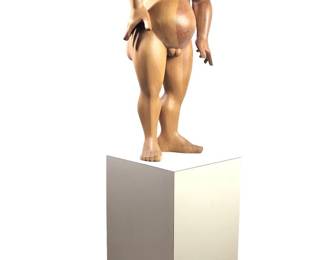 Signed Charles Shedden Abstract Wood Sculpture