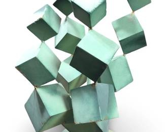 Skip Fox Modern Stacked Cube Iron Water Fountain