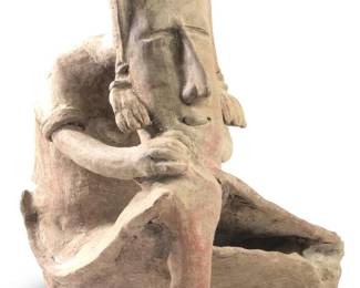 Large Pre-Colombian Jalisco Terra Cotta Figure