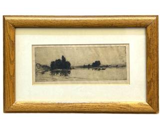 Signed D.Y. Cameron Original Etching