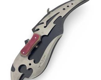 Fantasy Dagger Sword 21" long 5" Wide Leather Case