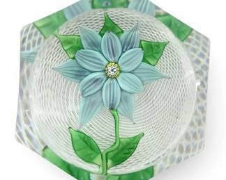 St. Louis Crystal Clematis Paperweight