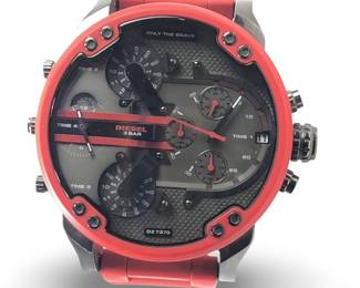 Diesel DZ 7370 Red Chronographic Menâs Watch