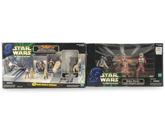 Star Wars Pilots & Jabbaâs Han Carbonite figures