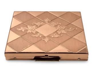 Rose Gold Plate Fold Out Precious Photo Compact