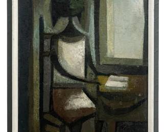 Signed Ramon Prats Abstract Oil on Canvas