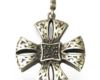 Sterling Silver Maltese Cross Pendant