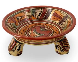 Ceramic Latin American Folk Art Dish