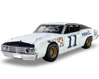 Signed AJ Foyt 1:24 1969 Torino Cobra Die Cast Car