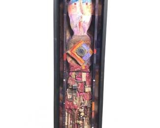 Signed La Liberte Abstract Mixed Media Painted