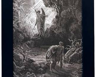 Gustave Doré Adam & Eve Lithograph