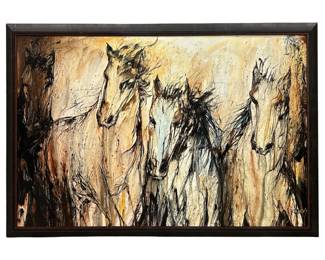 Signed Original Michael Nisperos Oil on Canvas