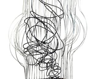 Skip Fox Caged Tornado Architectural Sculpture