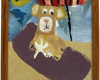 Signed Paisley 2013 Acrylic on Panel