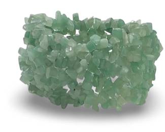 Chunky Aventurine Stretch Chip Bead Bracelet