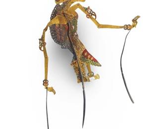 2 Piece Indonesian Shadow Puppets Noble Woman