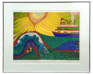 Signed Marcel âJourney to Rainbows End" Serigraph