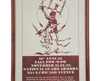 Chicago 16th Annual Fall Pow-Wow Poster 1968
