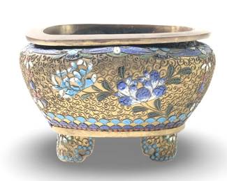 Chinese Cloisonné Enamel Trinket Dish