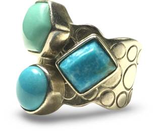 Jay King Desert Rose Sterling Turquoise Ring