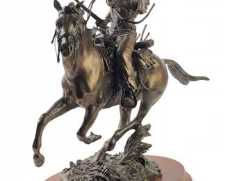 Franklin Mint John Wayne on Horseback Bronze