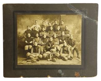 Antique Early American 1909 Football Team Photo