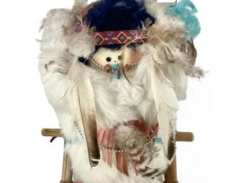 Native American Baby on Cradleboard Art
