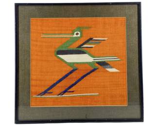 Ecuadorian Vintage Wool Handwoven Tapestry