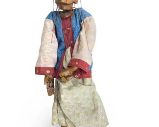 Vintage Burmese Marionette, Yoke thé Puppet