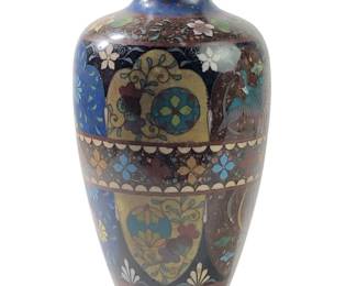 Vintage Chinese Cloisonné Enamel Vase