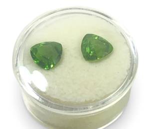 (2) Lovely Trillion Cut Loose Garnet Gemstones