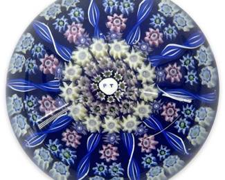 Perthshire Millefiori Art Glass Paperweight
