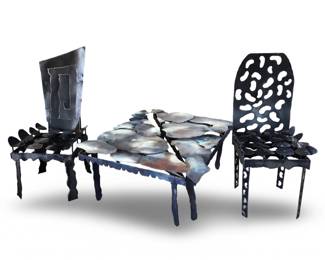 (4pc) Skip Fox Original Architecture Design Table