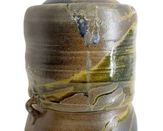 RARE Signed Don Reitz 1992 abstract glazed pottery