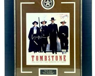 Signed Val Kilmer Tombstone Theater Card