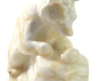 Vintage Carved Stone Bear Figure